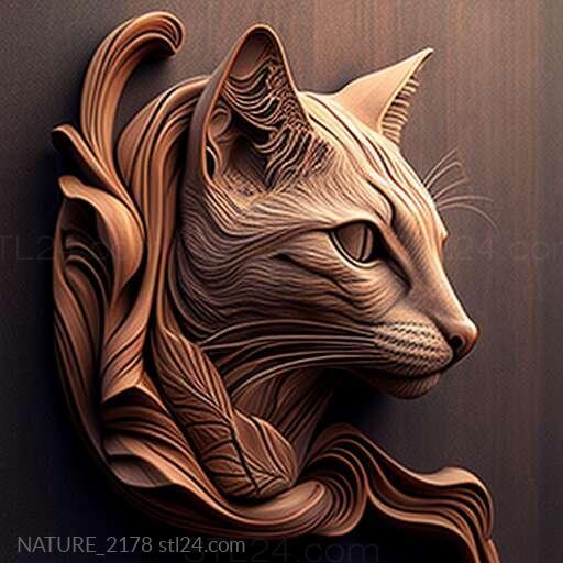 Nature and animals (st Cat 2, NATURE_2178) 3D models for cnc